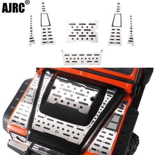 1/10 simulation climbing car TRAXXAS TRX-4 Defender TRX4 82056-4 metal skid plate metal car shell decoration Hood decoration