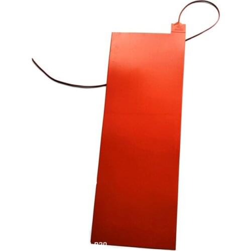 240v 280w 12in*36.5in(304.8*927.1*1.5mm) Silicone Snowboard Press Heater 1000mm lead out from left corner of 304.8mm side