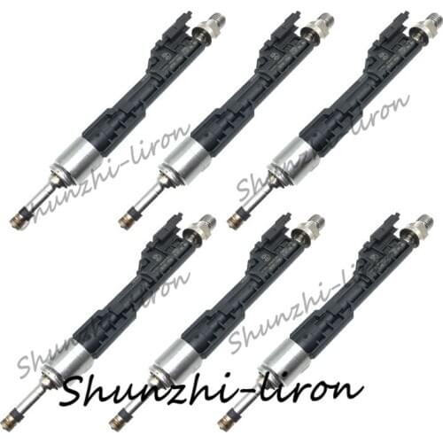 6pcs 13647645956 0261500186 62818 FJ640 Fuel Injector For BMW 550I 650I 750I M5 M6 X5 X6 4.4L V8 Turbocharged