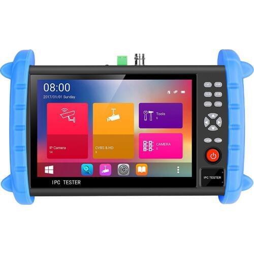 7 Inch IP CCTV Tester Monitor IP CVBS Camera Tester H.265 4K Wifi PTZ ONVIF protocol 12V2A POE