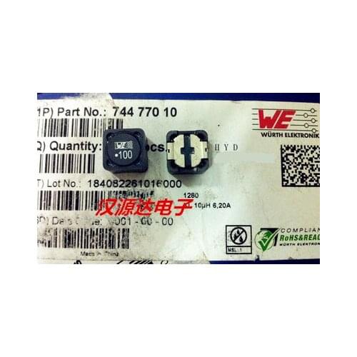 74477010 WE100 10UH 6.2A 12X12X8MM WE / SMD power inductors