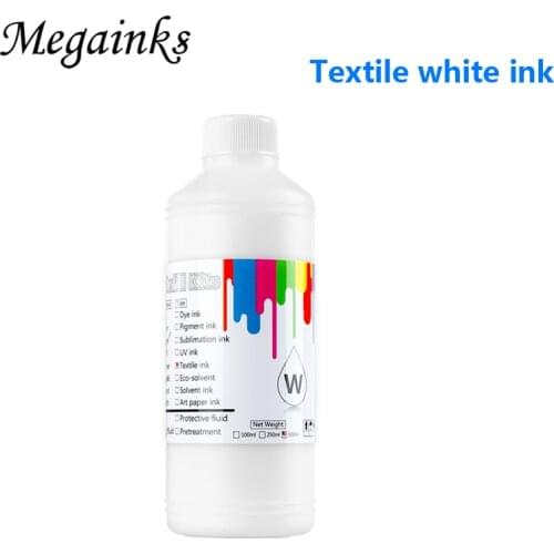 500ML Dtg White Textile Ink for for Roland for Mimaki for Mutoh DX3 DX4 DX5 DX6 DX7 Printhead & Digital Flatbed Inkjet Printer