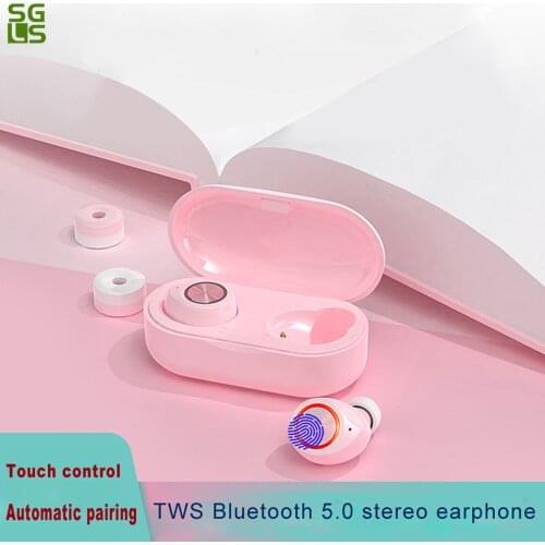 Wireless Headphones Bluetooth Earphones HiFi Headset Lady Macaron TWS Touch Handsfree Stereo Earbuds With Mic Charging case