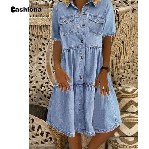 Джинсовые летние платья Cashiona China At AliExpress
