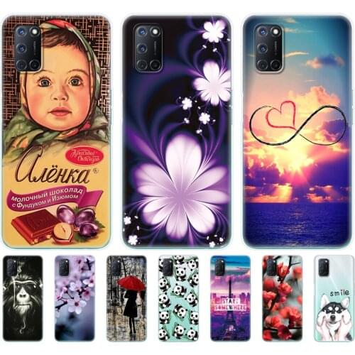 For OPPO A52 A92 A72 Case 6.5" Silicon Soft TPU Phone Cover For OPPO A92 OPPO A72 OPPO A52 Case Bag Back Protective Coque Bumper