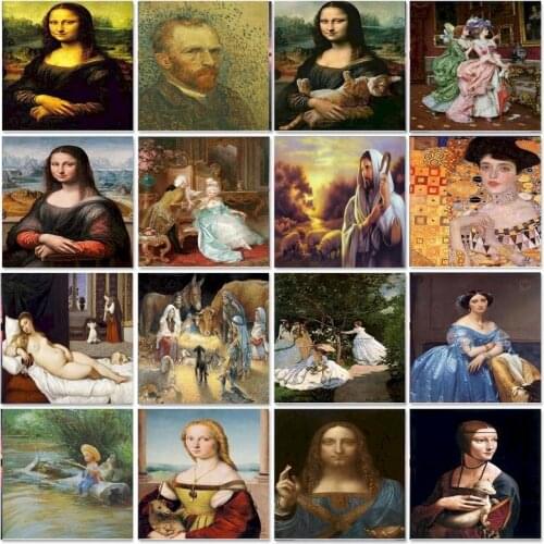 GATYZTORY DIY 5D Diamond Painting Full Square Famous Diamond Art Cartoon Embroidery Mosaic Kits Hobby Gift Home Decoration