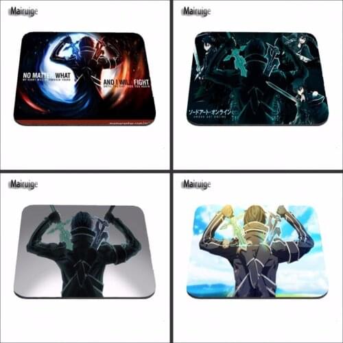 Sword Art Online anime anime boys Computer Gaming Mouse Pad Gamer Play Mats Customization Supported 18*22/25*20/29*25*2cm