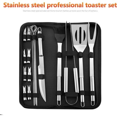 BBQ Tools Tools Tool 7 Styles Stainless Steel Durable BBQ Kit Convenient Outdoors Roast Fork Bake Brush Strong Sturdy