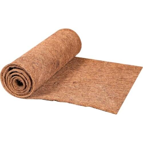 50*200CM Coconut Shell Mat Natural Moisture-proof Flower Pot Mat Multifunctional Natural Coconut Palm Pad Animal Crawling Mat