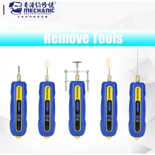 Mechanic Electric Removal Adhesive Spinning Rod LCD Screen Frame Cutting Polish Tool Mobile Phone OCA Glue Remover Mini Grinder