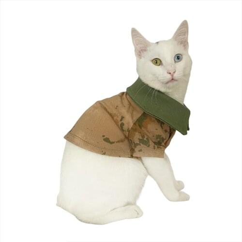 Raider Commando POLO NECK CAT T-SHIRT Cat Clothes, Cat Fashion