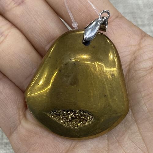 Fashionable Personality Natural Stone Irregular Shape Agate Pendant Suitable for Handmade Necklace Bracelet Earring Accessories