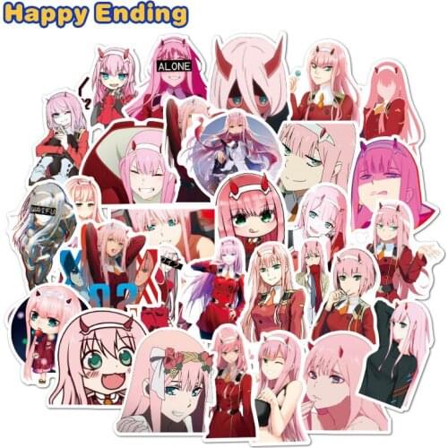 10/30/50Pcs DARLING In The FRANXX Anime Toy Stickers For Car Styling Bike Motorcycle Phone Laptop Travel Luggage Funny Decals