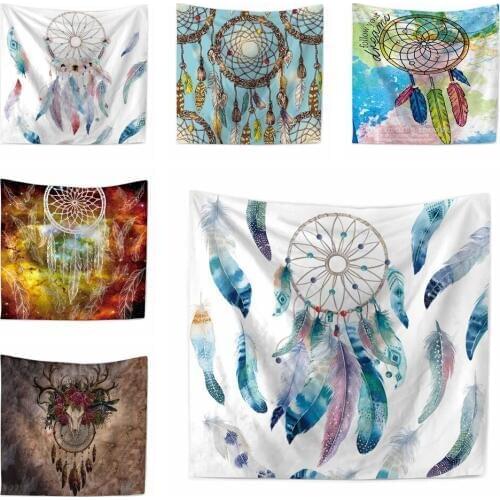 Nordic Style Wall Hanging Watercolour Tapestry Cover Beach Towel Throw Blanket Picnic Yoga Mat Home Decoration Textiles