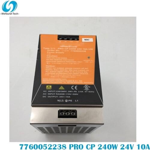 Original Weidmüller 7760052238 PRO CP 240W 24V 10A UW Rail Switching Power Supply Single Phase, 100% Tested BeforeShipment