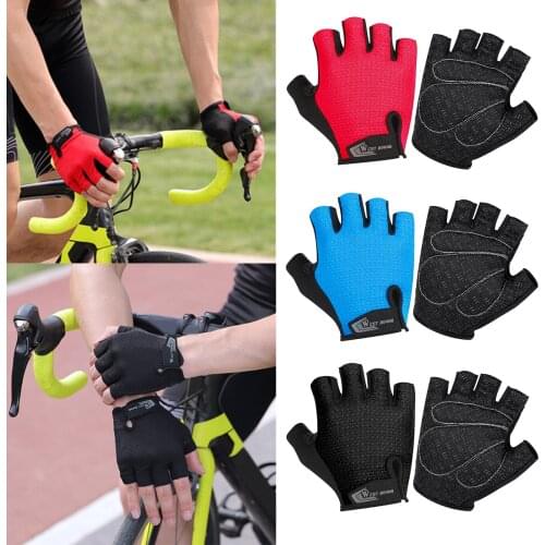 Finger Biking Glove Road Bicycle Gloves Shock-Absorbing Anti-Slip Breathable Motorcycle Mountain Bike Gloves Unisex Women