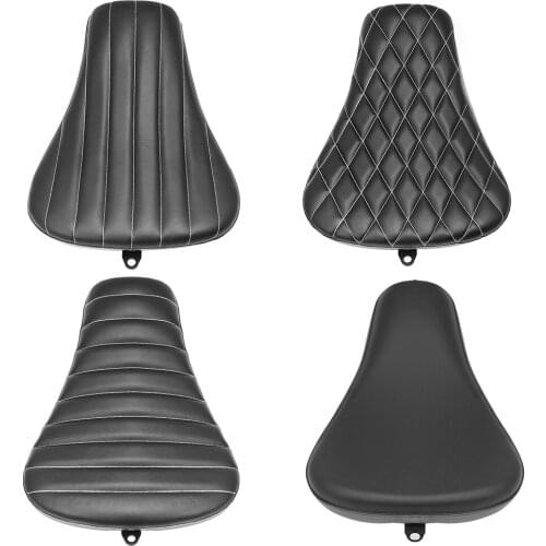 Motorcycle Front Driver Retro Solo Seat Cushion Soft Waterproof Fit for Harley Sportster Forty Eight XL1200 883 72 48