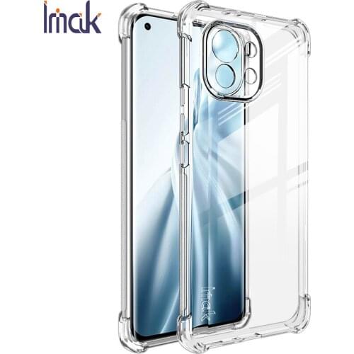 For Xiaomi Mi 11 Case IMAK Shockproof Airbag Soft TPU Crystal Back Cover for Xiaomi Mi 11 Pro Cases Mi11 Ultra Lite Mi 11i Funda