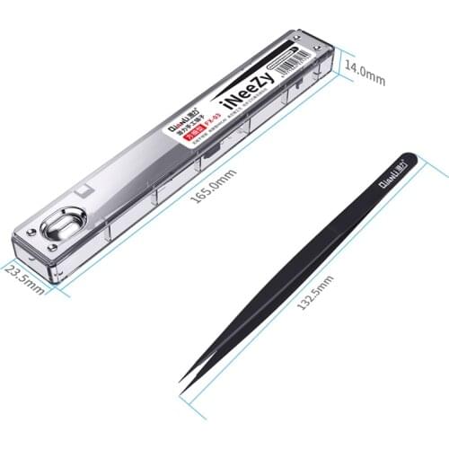 Qianli iNeezy Tweezers Hand Polished Stainless Steel BGA Jumper Repair Tools Non-Magnetic Micro Soldering Forceps