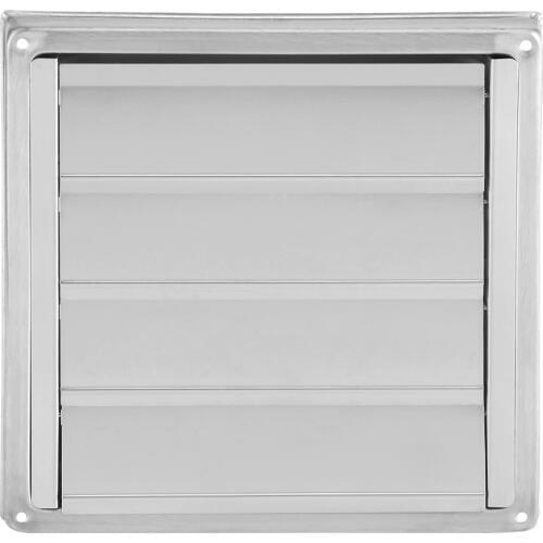 100mm Duct Grill Stainless Steel Wall Air Vent Square Tumble Dryer Extractor Fan Outlet