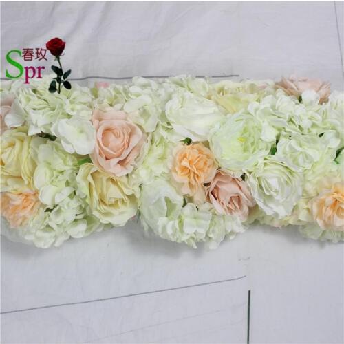 SPR 25cm width wedding arch flower table runner centerpiece stage backdrop decorative artificial flower wholesale