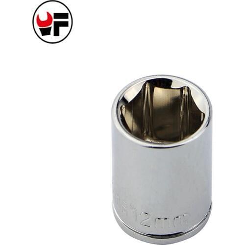 1/4" 12mm Socket wrench head metric socket bolt hexagon allen head torque wrench sleeve head professional hand tools D4209