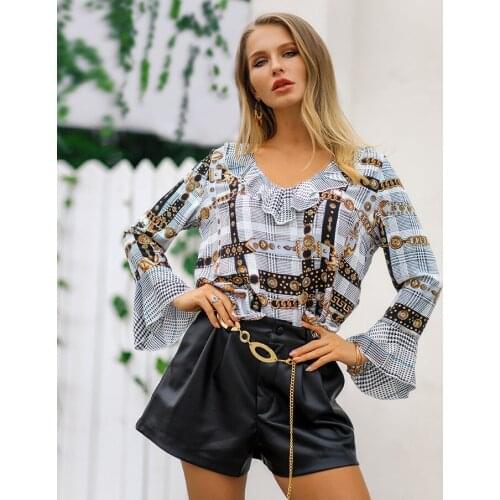 Блузки с воланом Tosleo China At AliExpress