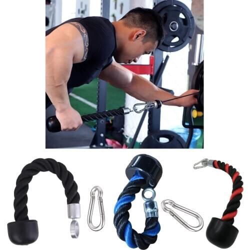 Triceps Rope Single Grip Pulley Cable Attachment Pull Down LAT Handle Abdominal Crunches Cable Attachment Accessory