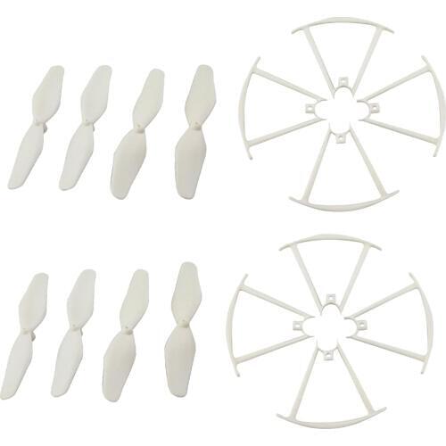 8 Pair Blade Protective Covers & Propellers Propeller Protector RC Helicopter Parts for SYMA X20 X20W RC Drone Parts