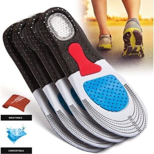 Men Gel Orthotic Sport Running Insoles Insert Shoe Pad Arch Support Heel Cushion 1PAIR