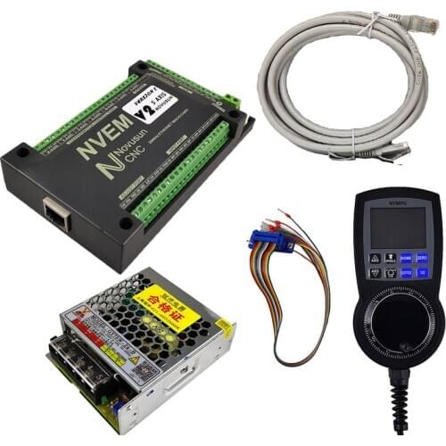 2021 Newly upgraded nvem nvum v2.1 NVMPG digital display handwheel mach3 CNC motion controller system DC 75W24V