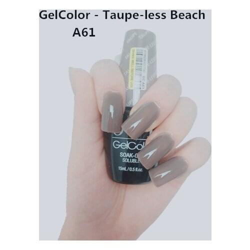 A61 Taupe-Less Beach 15ml UV LED Gel Polish Vernis Permanent Lasting Shine opies Nail Art (need lamp dry)
