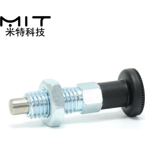 M12 8mm Index Plunger Index Bolts Self-locking Type Plastic Knob Stainless Steel Pin Coarse Thread