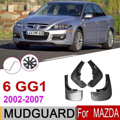 Car Mudflap For Mazda 6 GG Saloon Sedan 2007~2002 Fender Mud Guard Flap Splash Flaps Mudguards Accessories 2006 2005 2004 2003