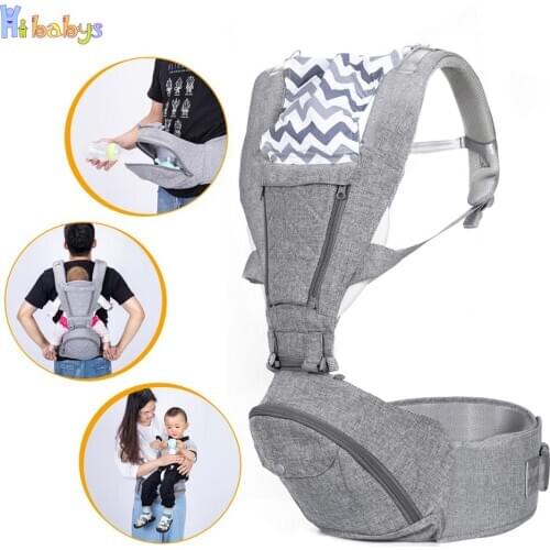 Ergonomic Baby Carrier 6 IN 1 Front Facing Breathable Infant Kangaroo Hipseat Sling Outdoor 0-36 Months No-slip Baby Backpack