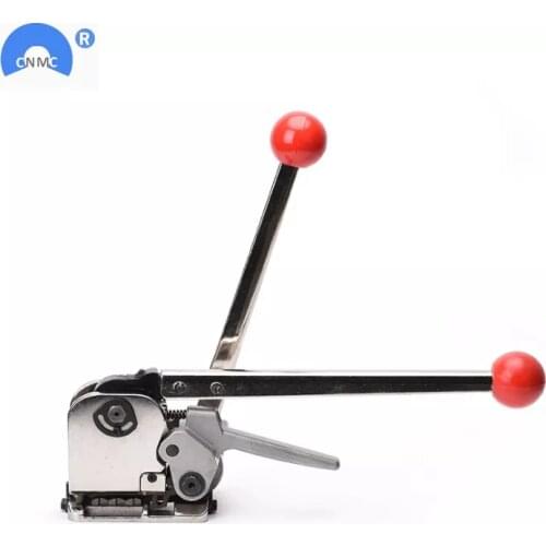 GD35 Manual Steel Strapping Tool Buckle Free Manual Combination Tool Steel Belt Packing Machine for 13-19MM Width Packing Belt