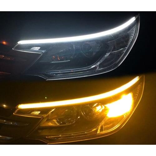 Flexible Waterproof Led Light Strip Kit For Headlight Belt Decorative Daytime Running Lights And Flowing Turn Signal Lights