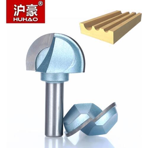 HUHAO 1pcs 1/2" 1/4" Shank cove box bit Round Shank Router Bits for wood Industrial Grade Woodworking endmill miiling cutter