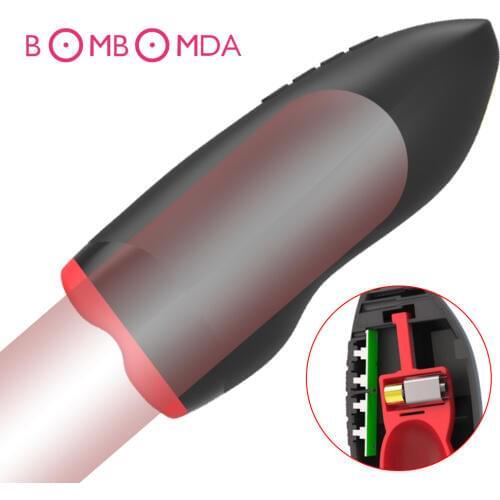 Blowjob Male Masturbator Cup Deep Throat Oral Sex Interactive Masturbation Tongue Licking Sex Machine Heating Sex Toys for Men