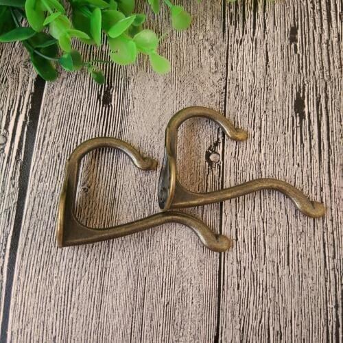 Set of 5pcs Rustic Wall Mounted Hooks Vintage Hanger for Coats Bags Hats Towels Scarfs Hanging Hook