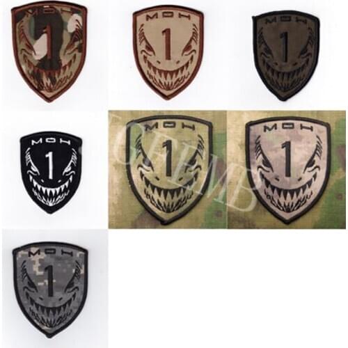 Embroidery Patch MOH Medal of Honor MAKO SHARK Military Tactical Morale HOOK ON