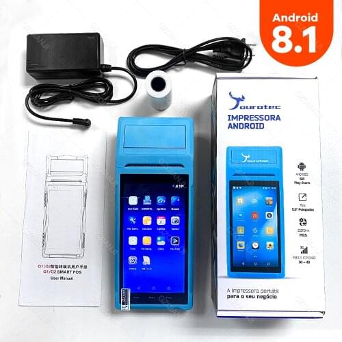 New Android 8.1 POS PDA Terminal Receipt Printers Handheld PDA Bluetooth WiFi 3G Data Collector Portable All-in-One GZPDA03