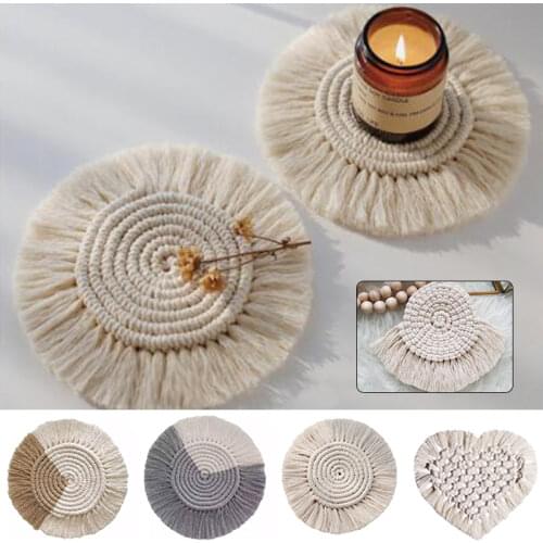 Fashion Round Wooden Slip Slice Cup Mat Coaster Tea Coffee Mug Drinks Holder For DIY Tableware Decoration Durable Coaster