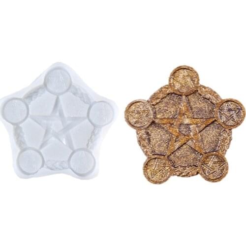 Altar Candlestick Epoxy Resin Mold Candle Holder Silicone Mould DIY Crafts Plaster Casting Tools