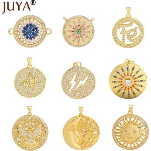JUYA Jewelry Making Charms Pendants Moon Charm For Women Necklace Pendant Hand Made Accessories Supplies for Luxurious Jewelry