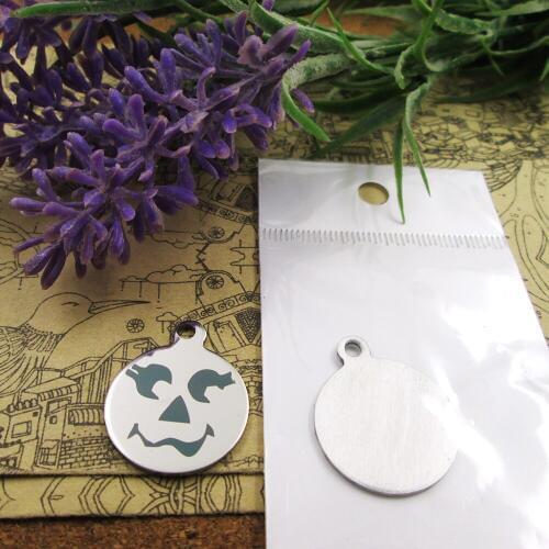 20pcs--"Jack Skellington faces10 "stainless steel charms more style for choosing DIY Charms pendants for necklace