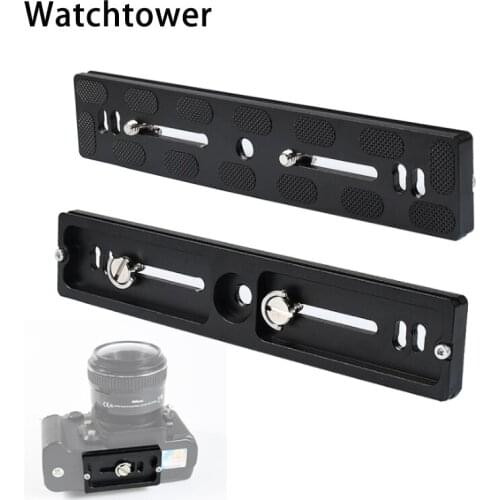 Camera Plate PU100 120 150 200MM Quick Release Mount Plate Aluminum Tripod Ballhead Monopod Adapter For Dslr Camera Clamp