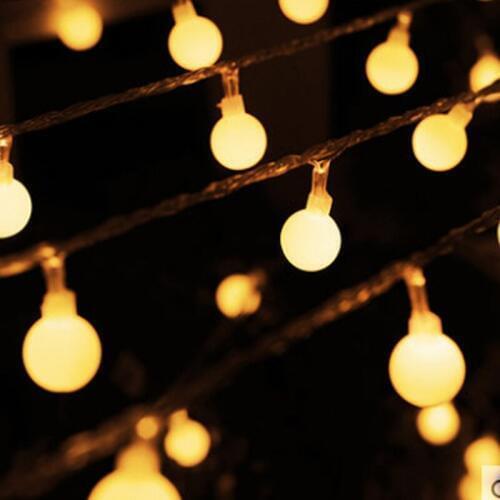 Led Christmas light Ball String Fairy Lights Connecta 10m 50leds AC110 220V For Xmas Wedding Party Romantic Decoration