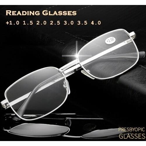 Ultralight Reading Glasses Men Women Metal Full Frame Presbyopic Glasses Magnifying Eyeglasses Unisex Fashion Diopter