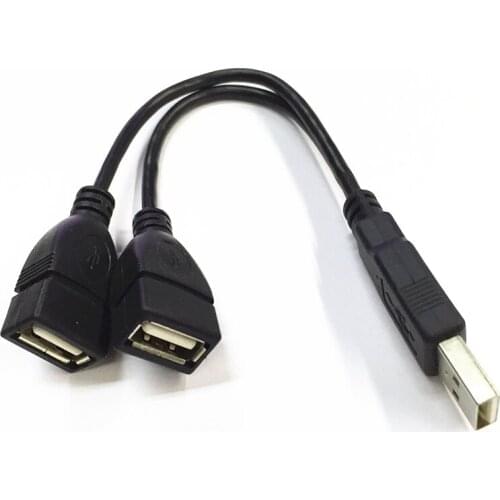 High Speed USB Male To 2 USB2.0 Female Extension Cable For Windows XP,2000,98,ME